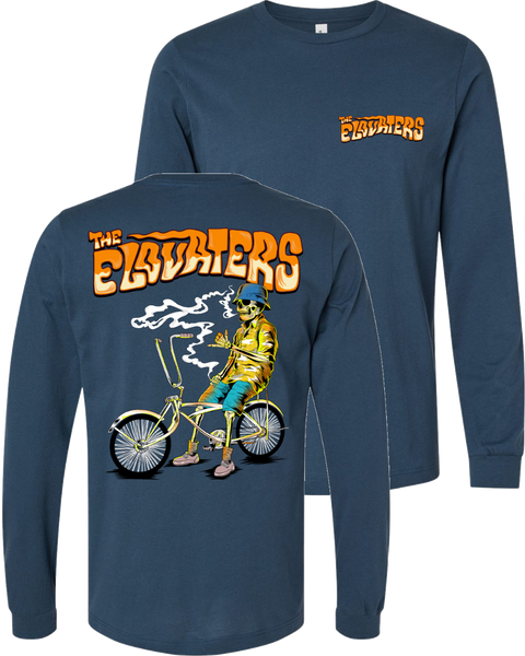 Skeleton Biker Long Sleeve (Blue)