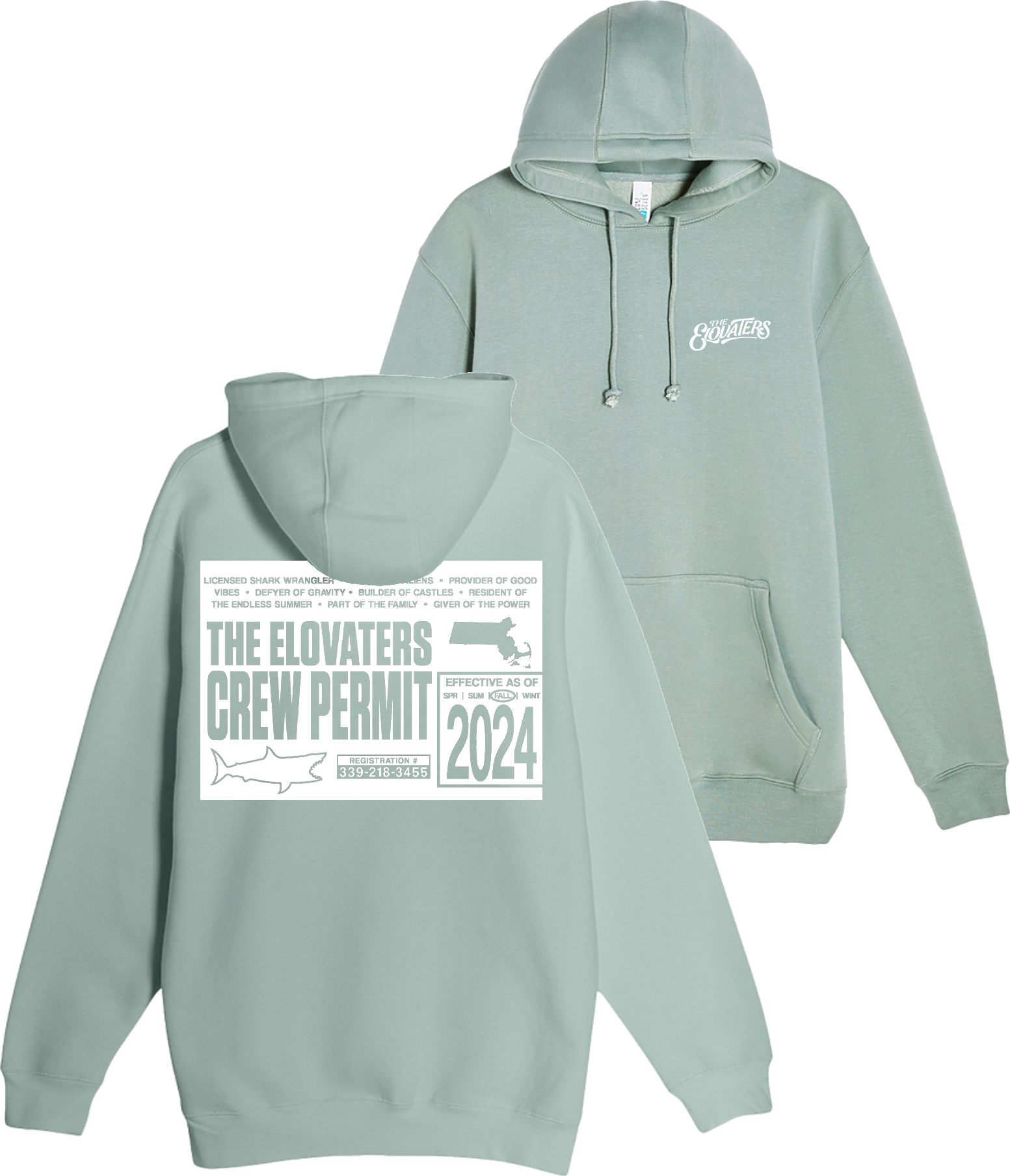 Beach Permit Hoodie - Sage