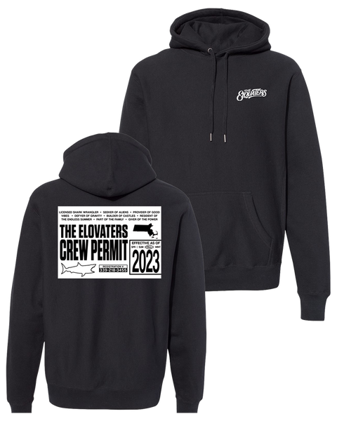 Beach Permit Premium Heavyweight Hoodie (Black)