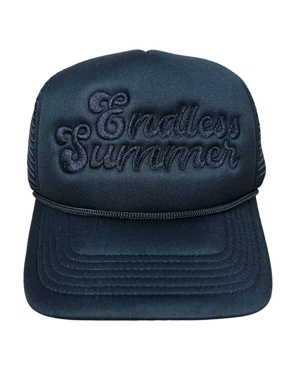 Black on Black Endless Summer Trucker Hat