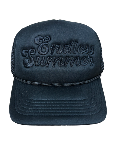 Black on Black Endless Summer Trucker Hat