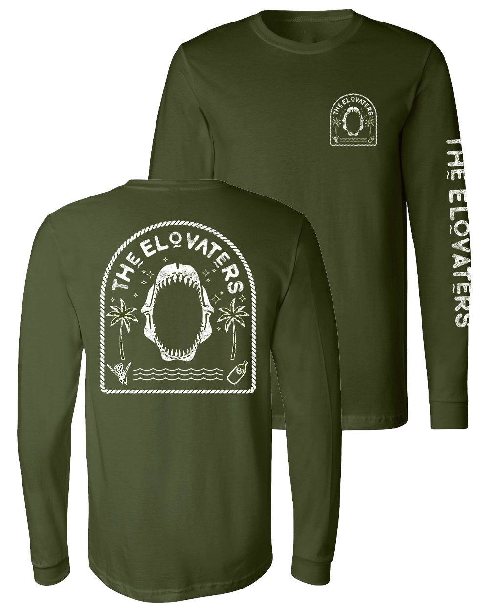 Shark Jaw Long Sleeve (Army Green)