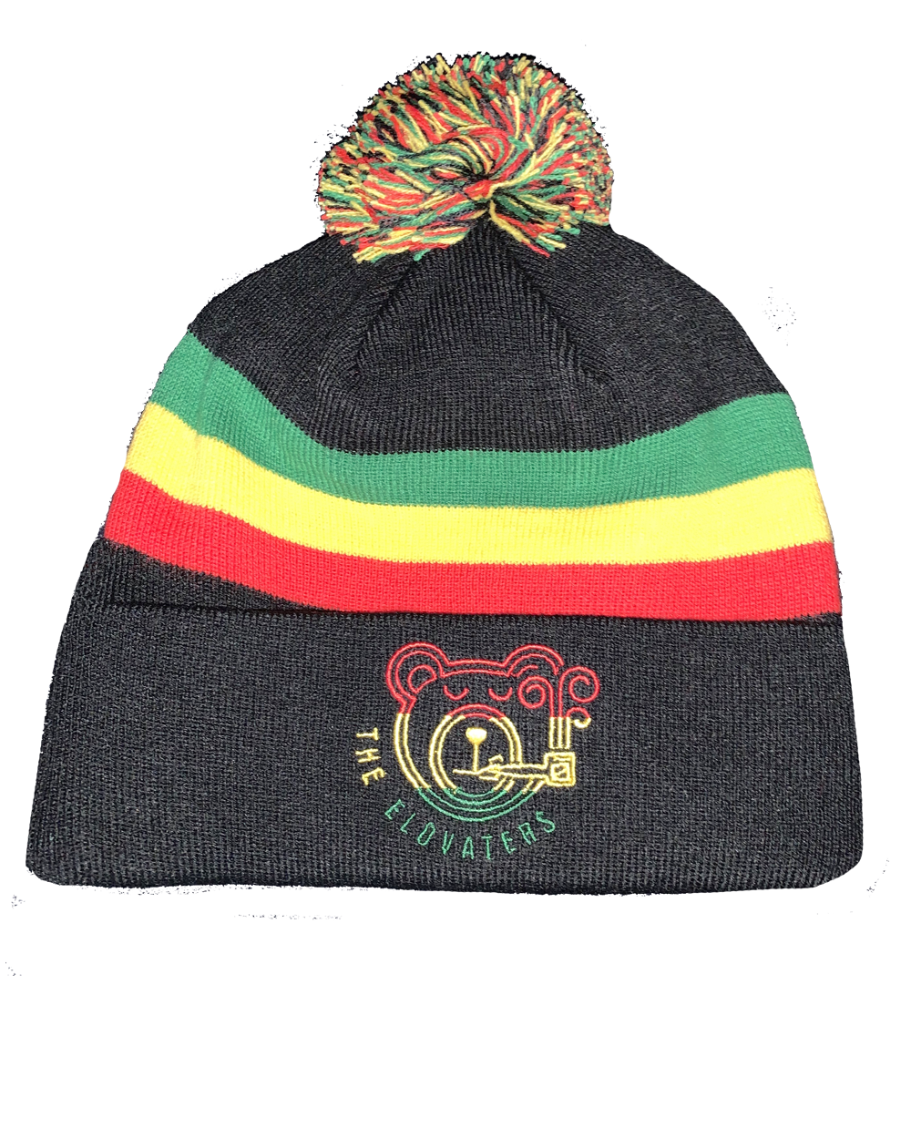 Rasta Pom Bear Beanie