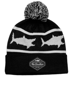 Shark Beanie (Black & White)