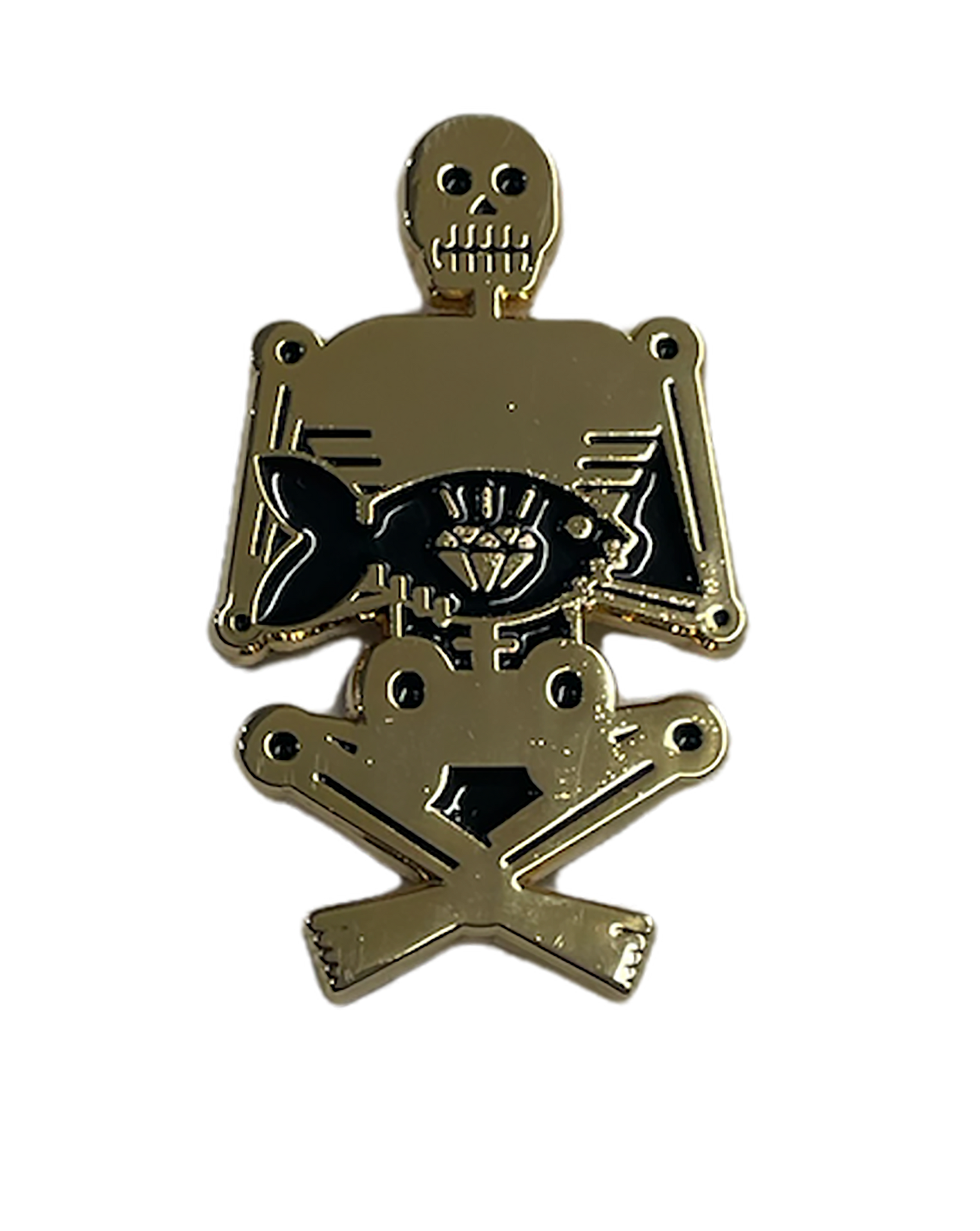 Skeleton Gold Pin