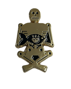 Skeleton Gold Pin