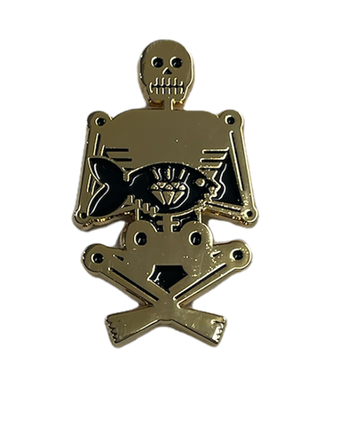 Skeleton Gold Pin